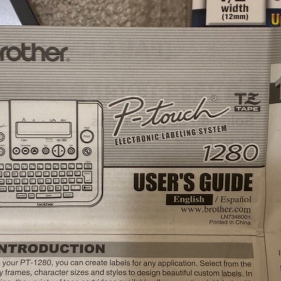 Brother P-Touch 1280 Label Maker + NEW Sealed Extra-Strength Tape - Picture 5 of 5
